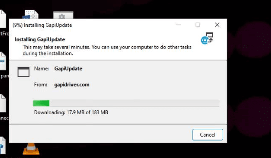 ClickOnce installer dialog for GapiUpdate downloading from gapidriver.com
